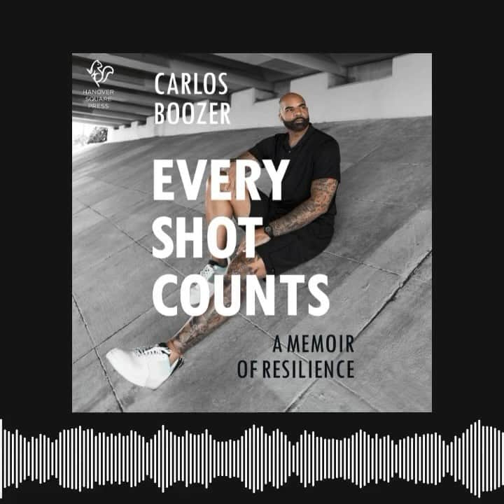 カルロス・ブーザーのインスタグラム：「Check out this clip from the digital audiobook of my memoir EVERY SHOT COUNTS. So excited to share my story with you guys for the first time on October 3rd. Pre-order now in audio, hardcover or ebook! LINK IN BIO… #holdat」
