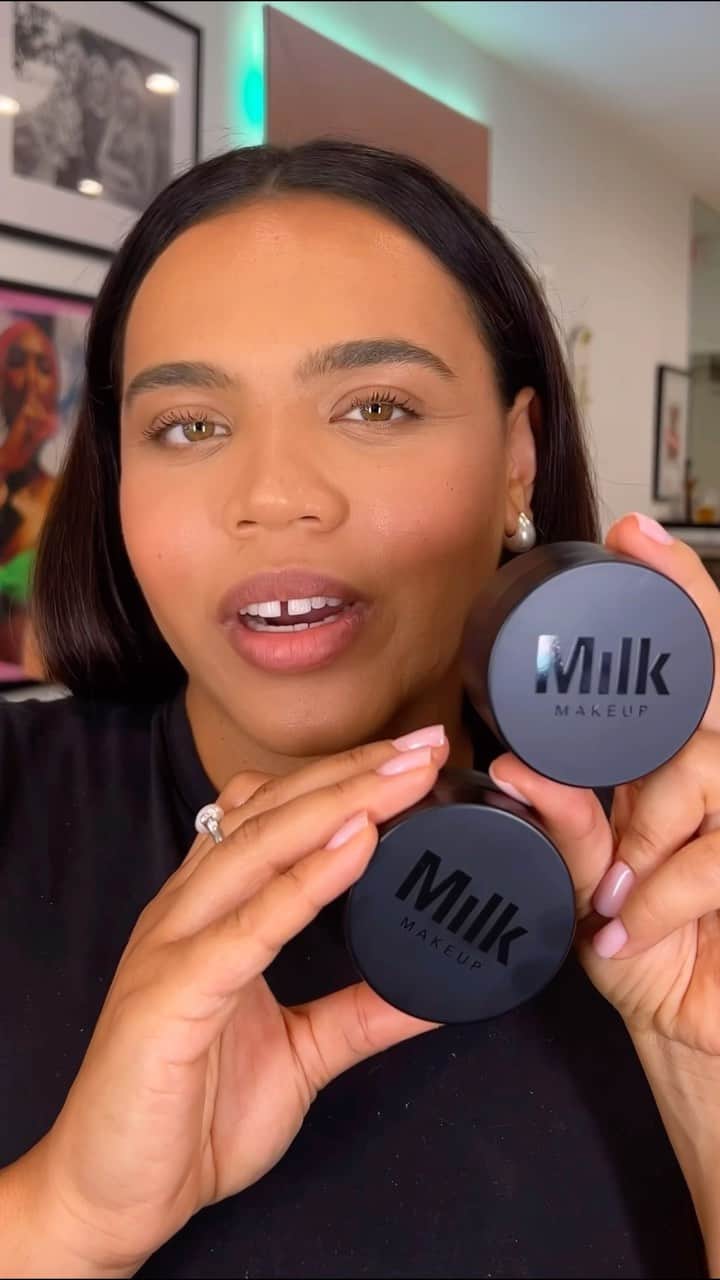 Milk Makeupのインスタグラム：「Celebrating @milkmakeup’s newest launch of their Pore Eclipse Setting Powder with a quick tutorial on how I get a soft matte base ✨ #milkmakeuppartner」