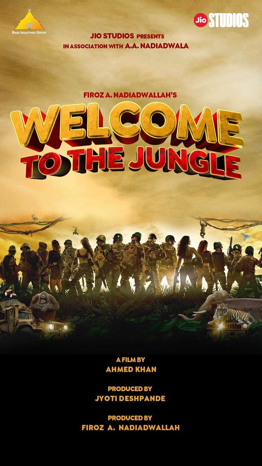 Jacqueline Fernandezのインスタグラム：「Jingle all the way to the jungle! Christmas - 20th December, 2024 brings #Welcome3, the biggest family entertainer to cinemas!  #WelcomeToTheJungle  Produced by #JyotiDeshpande Produced by #FirozANadiadwallah Directed by @khan_ahmedasas @officialjiostudios @baseIndustries_group」