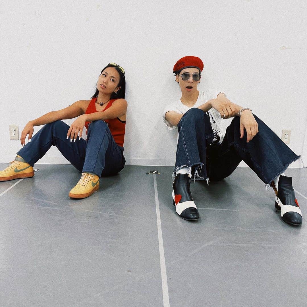 RIEHATAのインスタグラム：「おふしょっと❤️‍🔥☀️  at rhsl with @raul.official_sn_j」