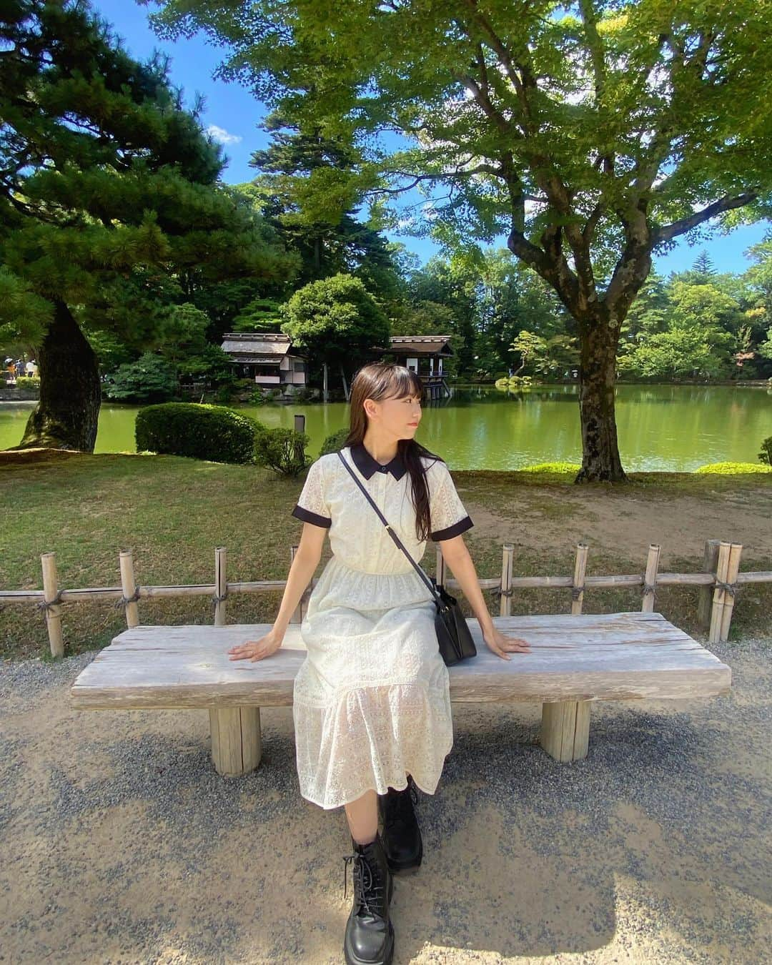 泉綾乃さんのインスタグラム写真 - (泉綾乃Instagram)「🌳🏯  #石川県 #金沢 #金沢旅行 #金沢観光 #兼六園 #金沢城 #金沢城公園」9月9日 19時16分 - _anon_1122