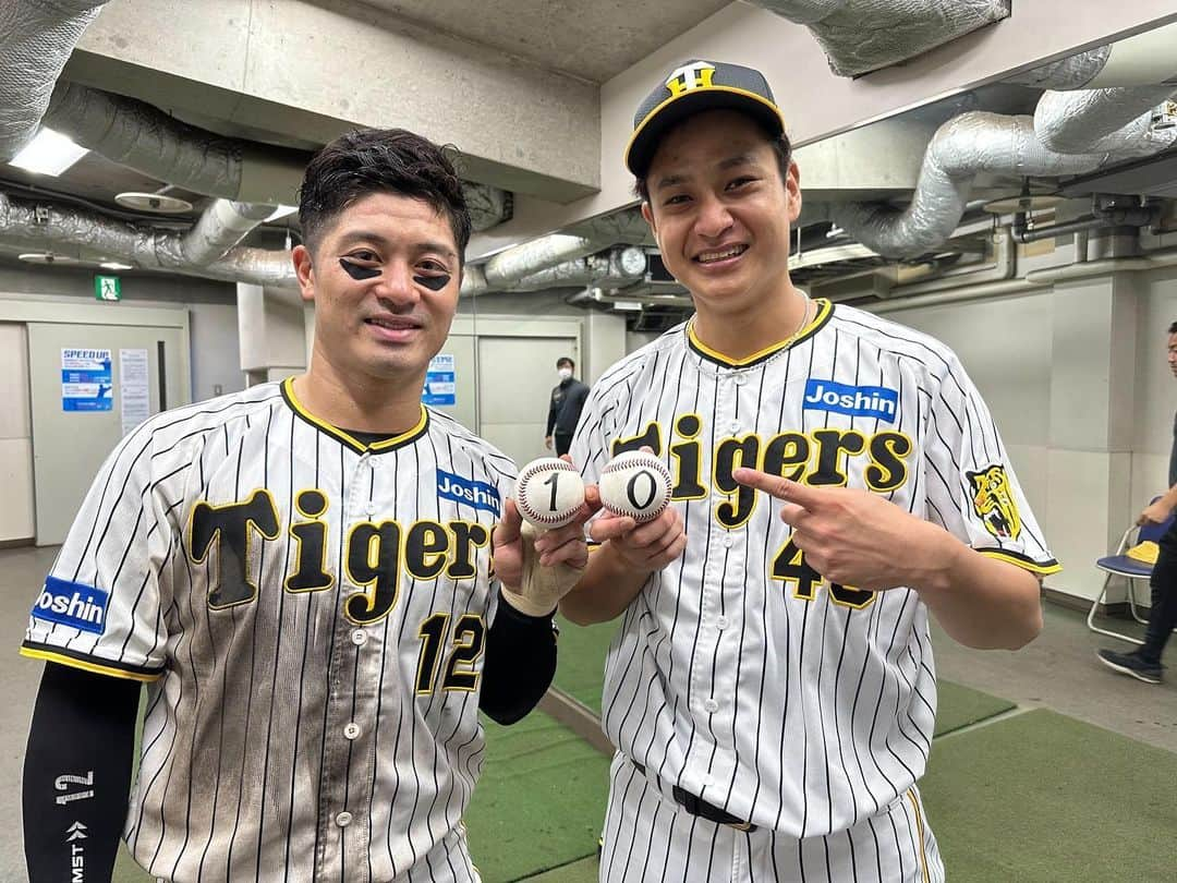 大竹耕太郎さんのインスタグラム写真 - (大竹耕太郎Instagram)「10勝目！ マジック7！  #打った自分が一番ビックリ #バスターヒット #坂本さん #いつもありがとうございます」9月9日 19時45分 - ohtake_49