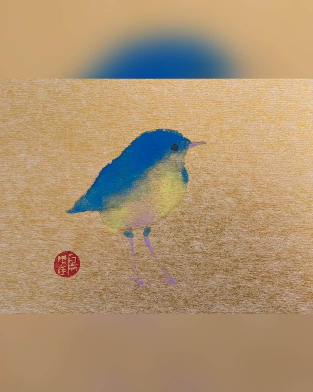 片岡鶴太郎さんのインスタグラム写真 - (片岡鶴太郎Instagram)「爽やか夏鳥コルリ🐦 立ち姿も素敵😆 結構美脚なんですよ〜🦵  #片岡鶴太郎#俳優#画家#ヨーギー#ヨガ#つるちゃん#オシャレ#古着#太田プロ#芸人#ぴよこちゃん#おでん芸#ものまね#ボクシング#ちょっちゅね#pm11時起き#小鳥##爽やか」9月9日 11時30分 - tsurutaro_kataoka_official