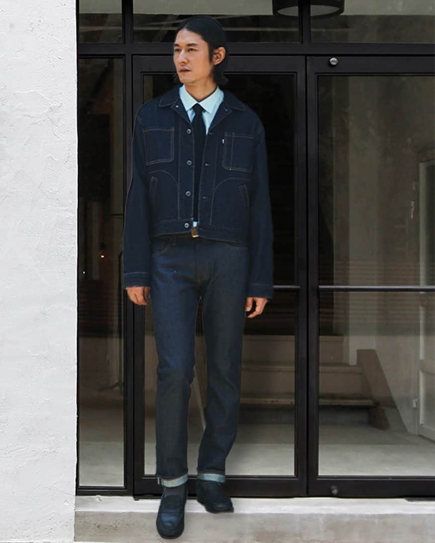 池上幸平のインスタグラム：「Levi’s China Styling_ @ryotayamada______  2、3枚目 📷 Thanks @yuttan1977  #levis」