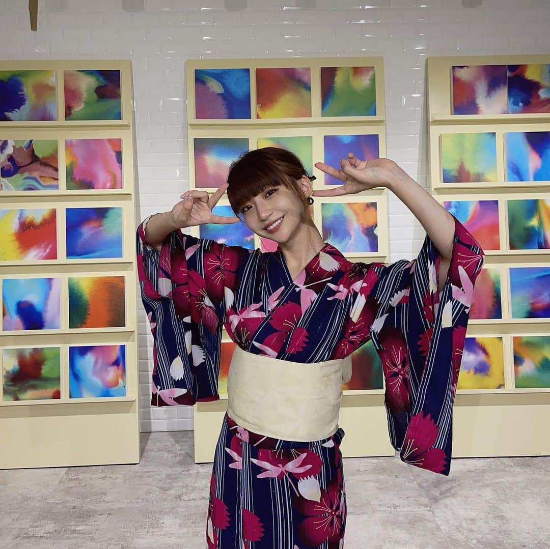 のインスタグラム：「今日はファンクラブイベント！ 皆さんとお会いできて本当に 嬉しかったです！ 参加してくださったみなさん ありがとうございました！☺︎ 今年最後であろう浴衣をきました！😊」