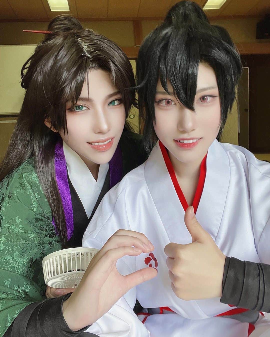 優衛門（YUEMON）のインスタグラム：「화산귀환 당보&청명  당보 @yuuuojisan  청명 @yr.lia__   #화산귀환 #당보 #청명 #코스프레 #cosplay #cos #華山帰還 #コスプレ」