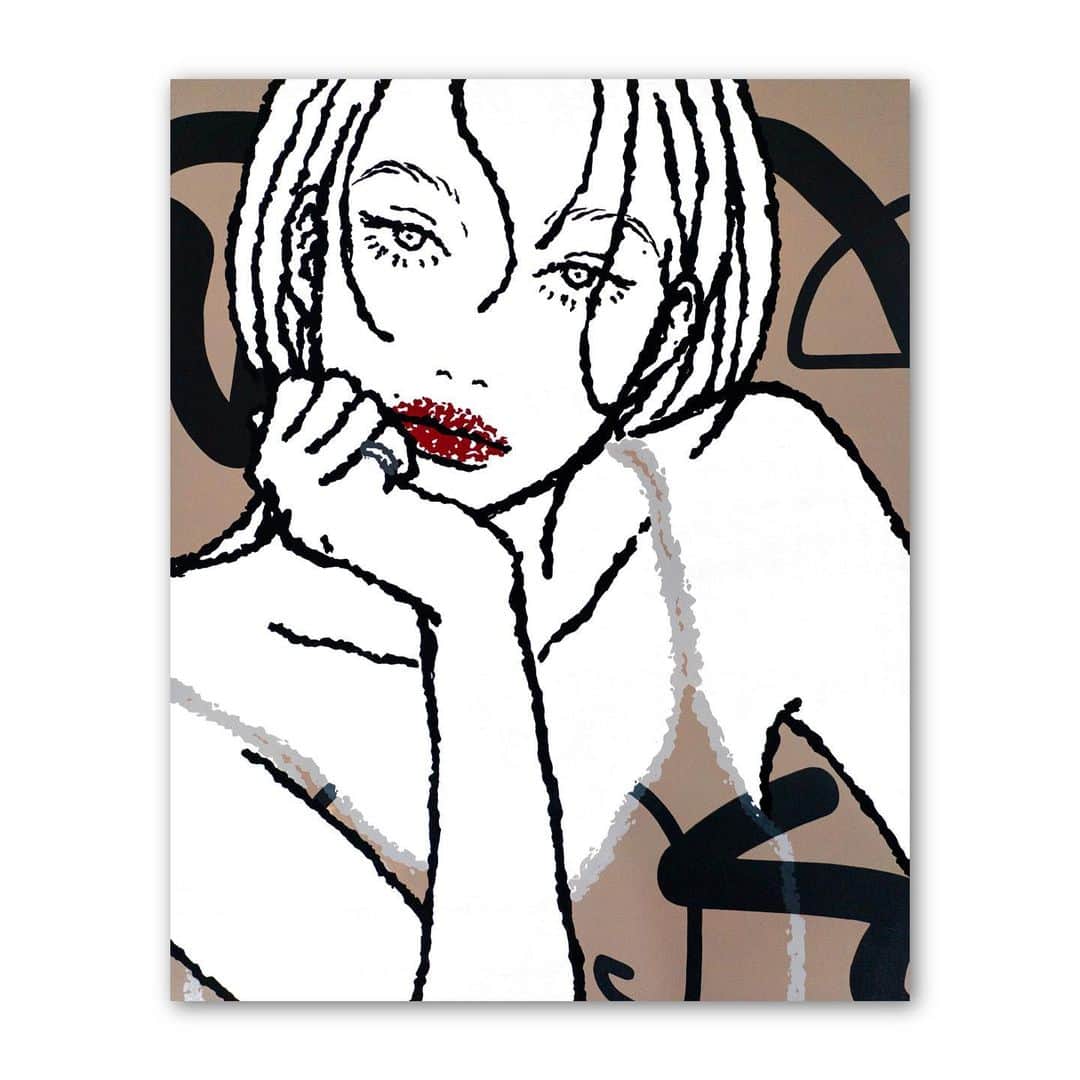 のインスタグラム：「enlargement_020 1000×803×60mm  acrylic on canvas  (sold)  #art #artist  #artwork  #ギャラリー #芸術 #美術  #現代アート #現代美術 #artwork #artist #contemporaryart #artcollection」