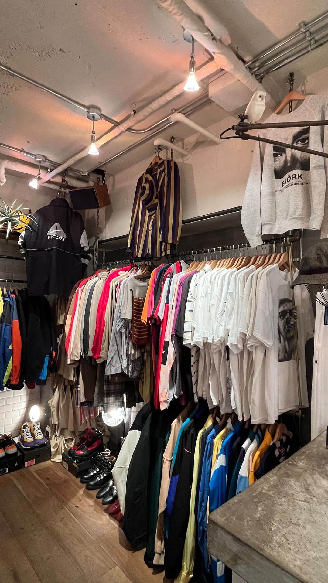 のインスタグラム：「🍁店頭には秋物の新商品がたくさん入荷しております🍁 皆様のご来店を心よりお待ち致しております。  SHOP HOURS ▽ Open Daily  1PM - 8PM  #birthdeath #vintage #vintagefashion  #vintageclothing  #shibuya」