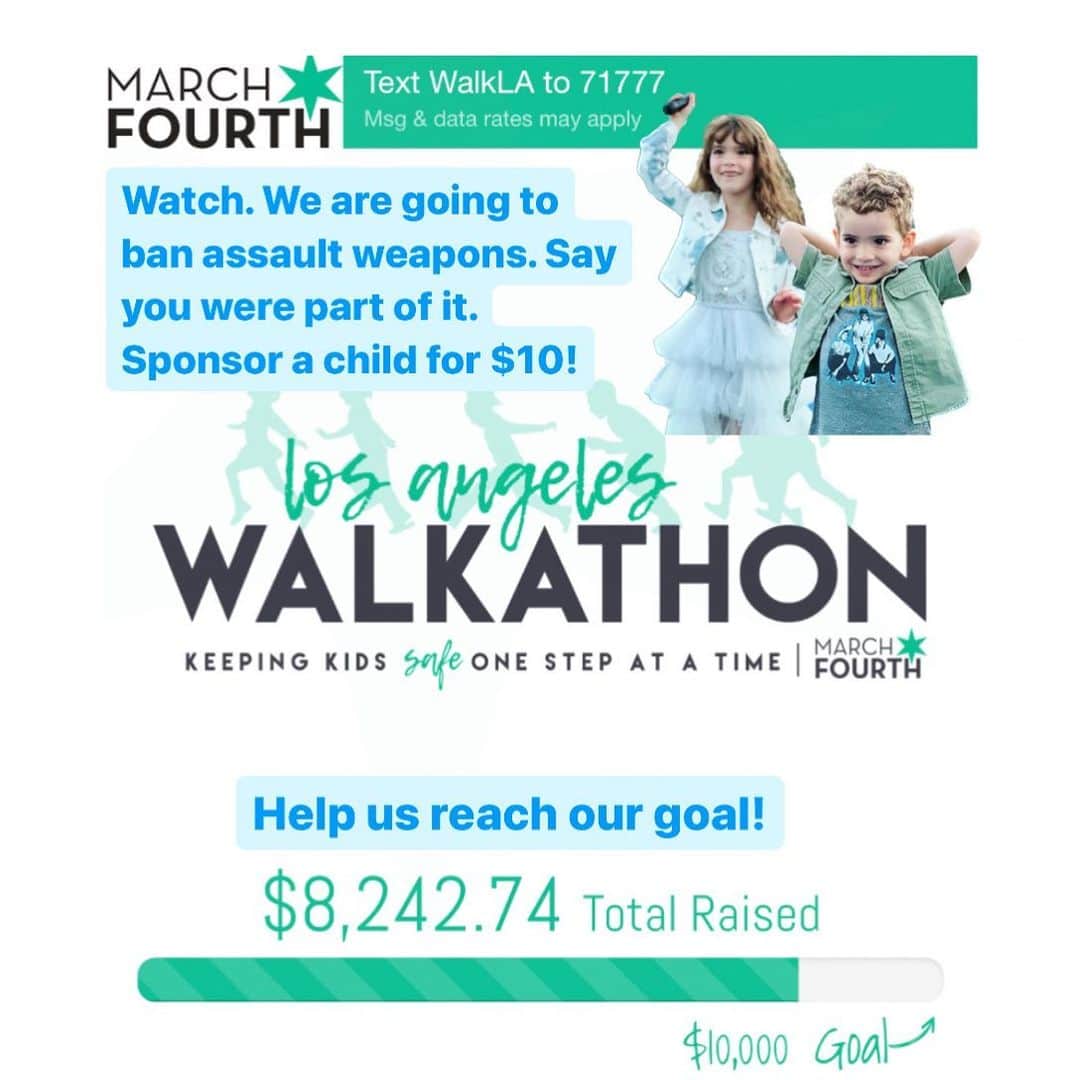 ジャッキー・セイデンのインスタグラム：「WE ARE GOING TO GET THIS DONE! But we need your help! Link in bio. Let’s gooo! @march_fourth_ @kittyhatesassaultweapons @maureenmwestphal @mbradley4487 #banassaultweapons #nomoremassshootings」