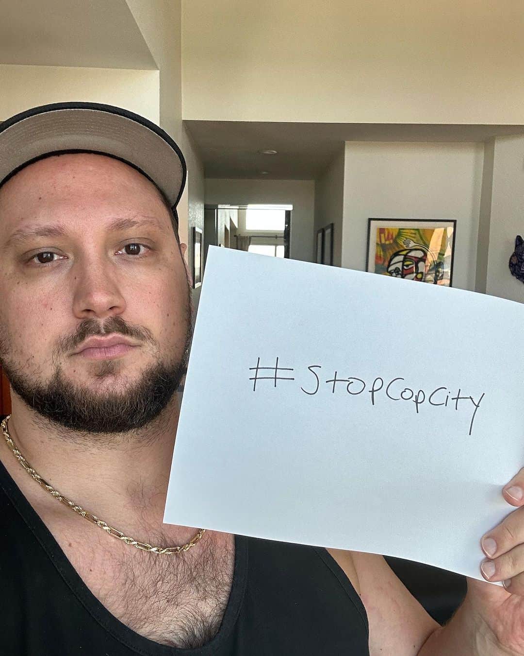 マット・マクゴリーのインスタグラム：「📢Urgent‼️  In Atlanta police interests are trying to build a massive police training ground that threatens the environment and Black lives.   Police have already killed one activist…Tortuguita…who was peacefully camped out to protect the Weelaunee forest that Cop City threatens to destroy. Many more lives will be stolen if Cop City prevails.   The time is now to Stop Cop City, there’s only 5 days left! If you’re an Atlanta voter, sign the petition to bring the decision to the ballot. Find your nearest location on copcityvote.com.   No matter where you are, spread the word to #StopCopCity!  Follow @communitymovementbuilders and @blmgrassroots for more.」