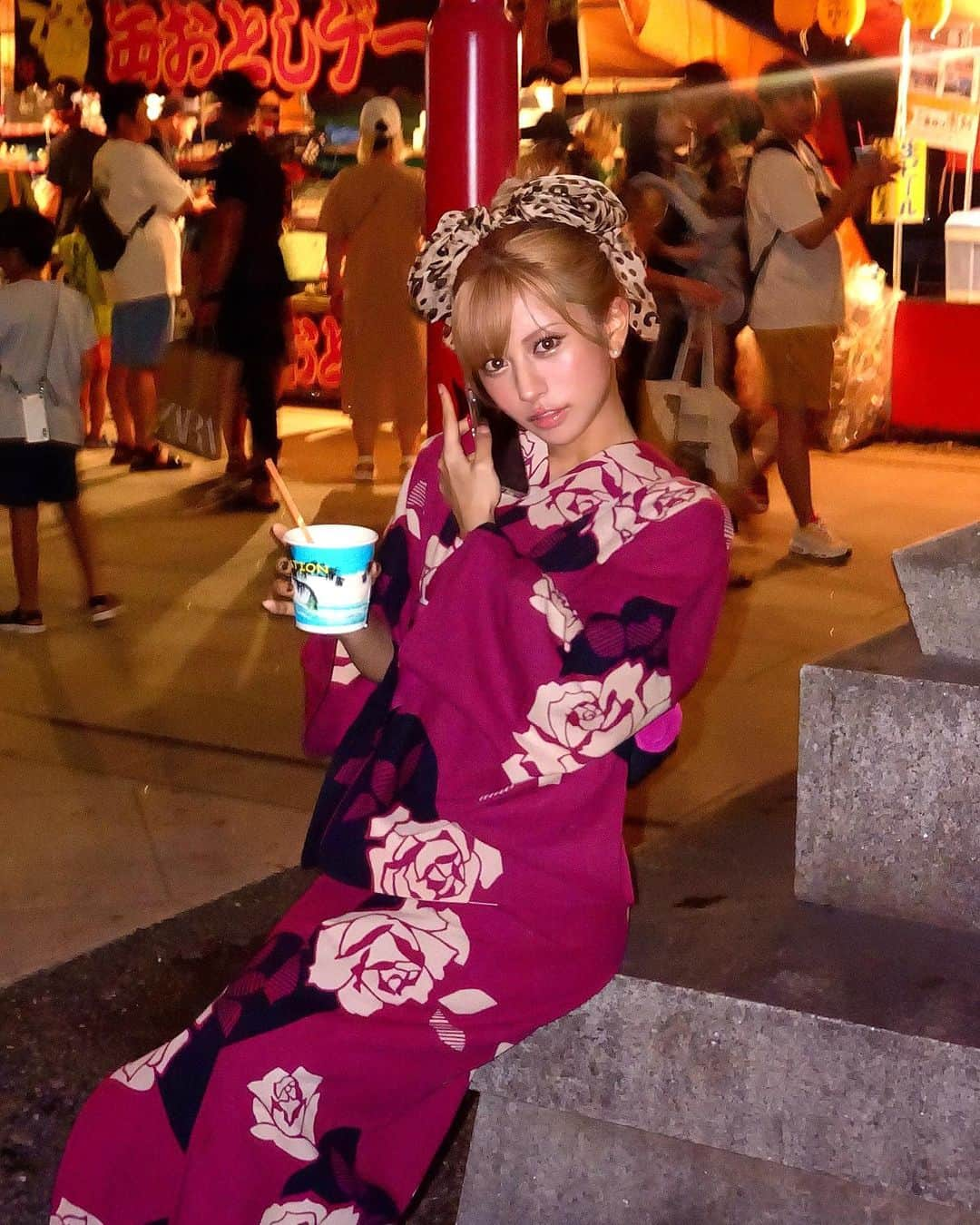 華さんのインスタグラム写真 - (華Instagram)「yukata date🎆💖」8月16日 18時29分 - _hana.87_