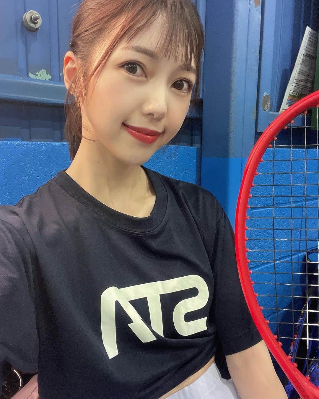 川又智菜美のインスタグラム：「Tennis life♡ ⁡ なんでこんなにテニスって楽しいんだろ？？ 自分がスポーツすることには無縁だったので 出会えて良かったな〜🥰 ⁡ #テニス #テニス女子 #tennis」
