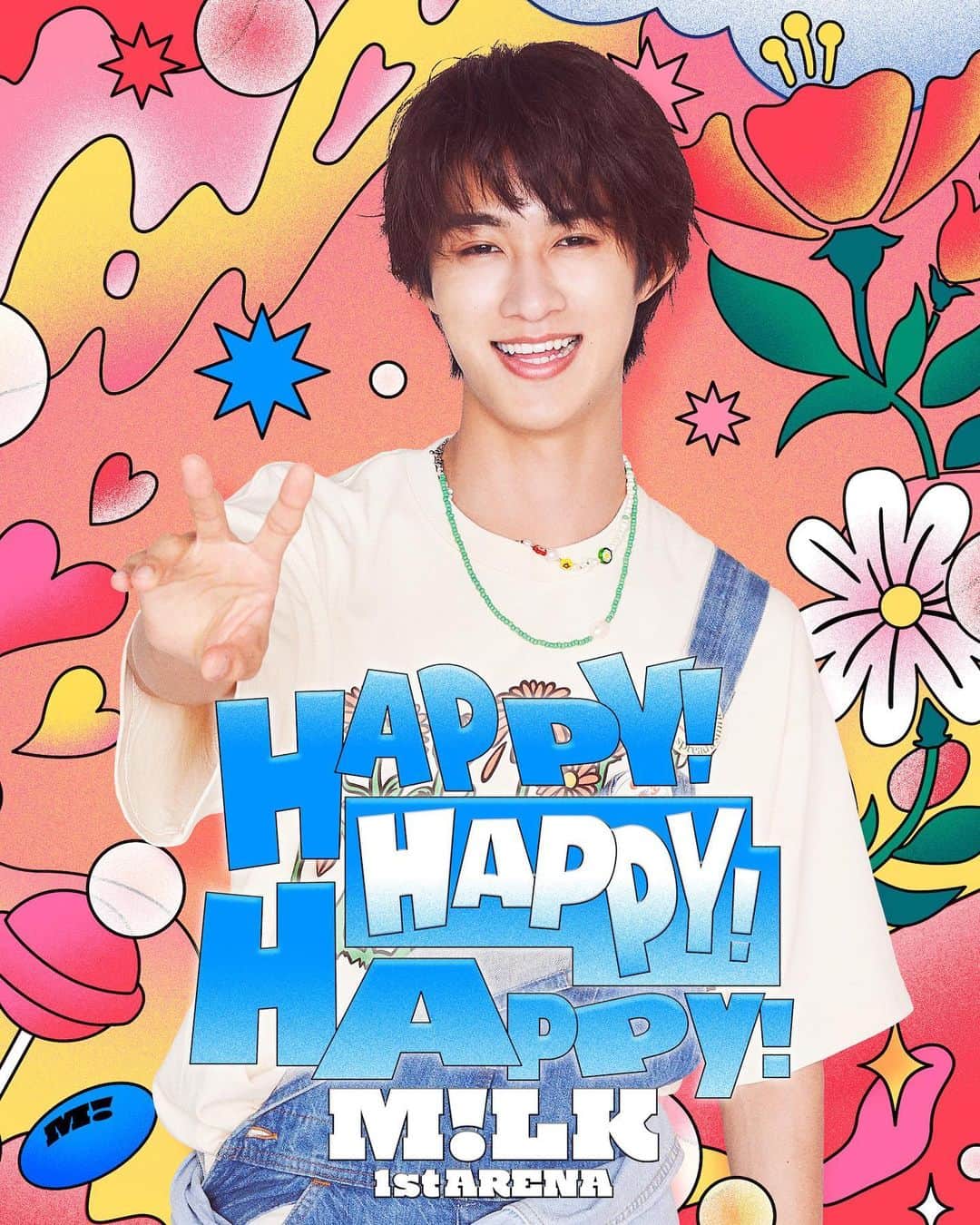 M!LKオフィシャルInstagramのインスタグラム：「✨ソロビジュアル #3公開✨  HAPPY SOLO V!SUAL #3 曽野舜太を公開しました❤️  ////////////////🍬🍬🍬 M!LK 1st ARENA "HAPPY! HAPPY! HAPPY!" 10月22日(日) @横浜アリーナ ////////////////🍬🍬🍬  是非10/22まで、一緒にワクワクしましょう😋  #MILK #ハハハッピー #曽野舜太」