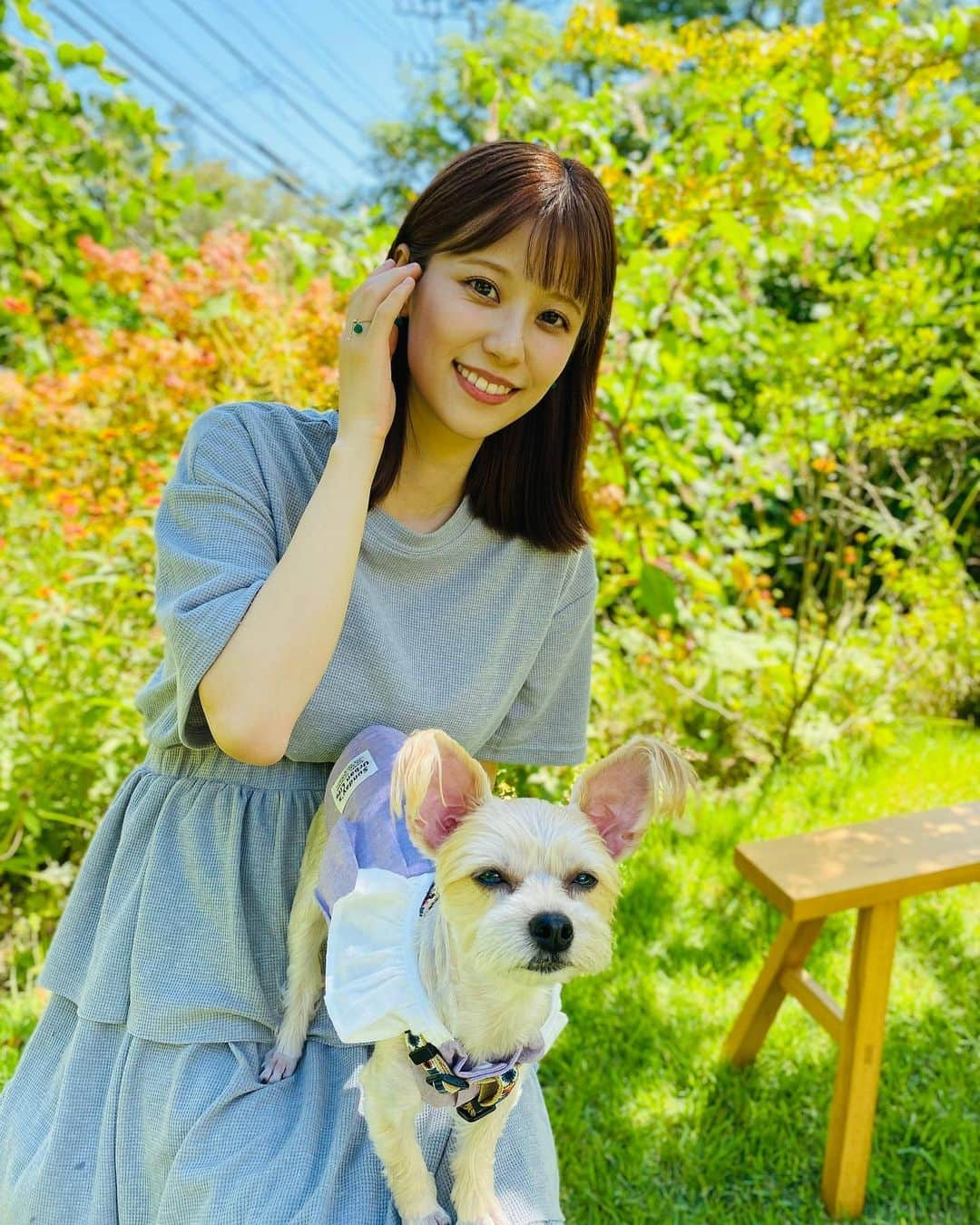 溝口恵さんのインスタグラム写真 - (溝口恵Instagram)「山梨でのひとコマ🐶 カフェに行ったりご飯を食べたり素敵にすごせました🤲  着ているお洋服はSHEINさんにて。 検索ID→17503469 クーポンよければ使ってみてね→megu2023  #ひじめぐ #犬 #わんこ #dog #愛犬 #shein #sheinforall #セットアップ」8月16日 19時10分 - mizomegudesu78