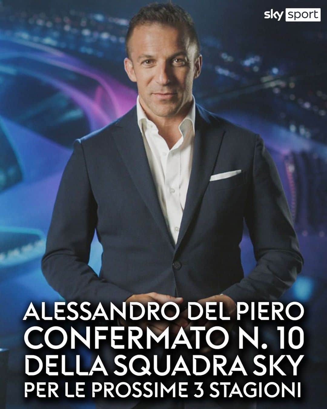 アレッサンドロ・デル・ピエロのインスタグラム：「🔟 𝐍𝐞𝐥𝐥𝐚 𝐬𝐪𝐮𝐚𝐝𝐫𝐚 𝐝𝐞𝐢 𝐭𝐨𝐩 𝐭𝐚𝐥𝐞𝐧𝐭 𝐝𝐞𝐠𝐥𝐢 𝐬𝐭𝐮𝐝𝐢 𝐂𝐡𝐚𝐦𝐩𝐢𝐨𝐧𝐬 𝐝𝐢 𝐒𝐤𝐲 𝐒𝐩𝐨𝐫𝐭 𝐜𝐢 𝐬𝐚𝐫𝐚̀ 𝐚𝐧𝐜𝐨𝐫𝐚 @alessandrodelpiero  #SkySport #SkyUCL #ChampionsLeague #DelPiero」