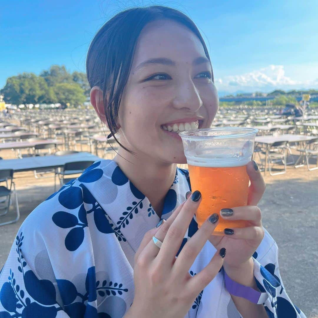 北村優衣さんのインスタグラム写真 - (北村優衣Instagram)「🍺🎇❤︎ くぅぅぅうっ。たまや〜〜〜〜。」8月16日 20時46分 - kitamura_y910