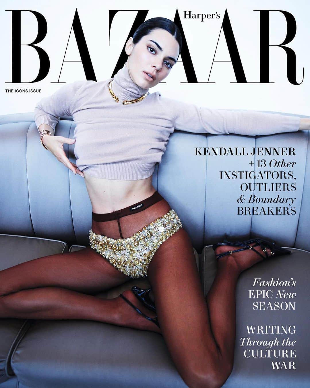 Harper's BAZAARさんのインスタグラム写真 - (Harper's BAZAARInstagram)「@kendalljenner’s family has been at the vanguard of global pop culture since #KeepingUpWithTheKardashians premiered in 2007. Jenner was 11 when it first aired, positioned early on as the kid sister involved in wholesome scrapes, in contrast to the inside view of their older sisters’ lives as they worked to build their brand and fame. But Jenner remembers her childhood as a place with spaces of sanctuary. “I just kind of kept to myself,” she says.  Jenner’s ability to maintain a sense of mystique has been crucial to her success in fashion, where she is now one of the most in-demand models. Essential to the job is a persona that hints at knowability while maintaining a sense of mystery, allowing viewers to construct their own story—the dance of imagination that makes up what we understand to be glamour.  “It’s not always the easiest industry to be in,” she says. “It can be really cutthroat and intense sometimes.”  Tap the link in bio to keep reading Kendall Jenner’s #BAZAARICONS cover story. — September 2023 ICONS Issue  Photographer: @mario_sorrenti Stylist: @beatbolliger Creative Director: @lauragenninger Casting: @bitton for @establishmentny  Story by: @kaitlyn_greenidge_author Hair: @tomojidai Makeup: @therealofficialfrankb Manicure: @lisajachno Entertainment Director: @angcutt Photo Director: @natashalunnwatkins Production: @northsix Set Design: @philipphaemmerle Fashion: @miumiu; @dior Jewelry: @cartier  The interviews, videos, and photos in this story were conducted before the SAG-AFTRA strike.」8月16日 21時21分 - harpersbazaarus