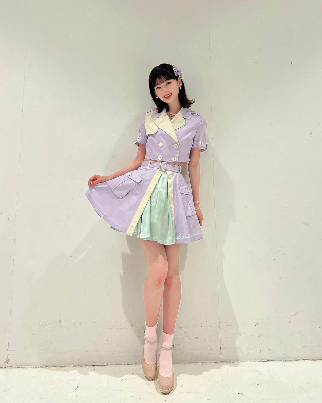 浅井七海さんのインスタグラム写真 - (浅井七海Instagram)「. 紫も似合うかな？☺️💜‪  Does purple look good on me？  #AKB48 #衣装 #パステルカラー #紫色 #pastel #perple」8月16日 21時26分 - naamin48_