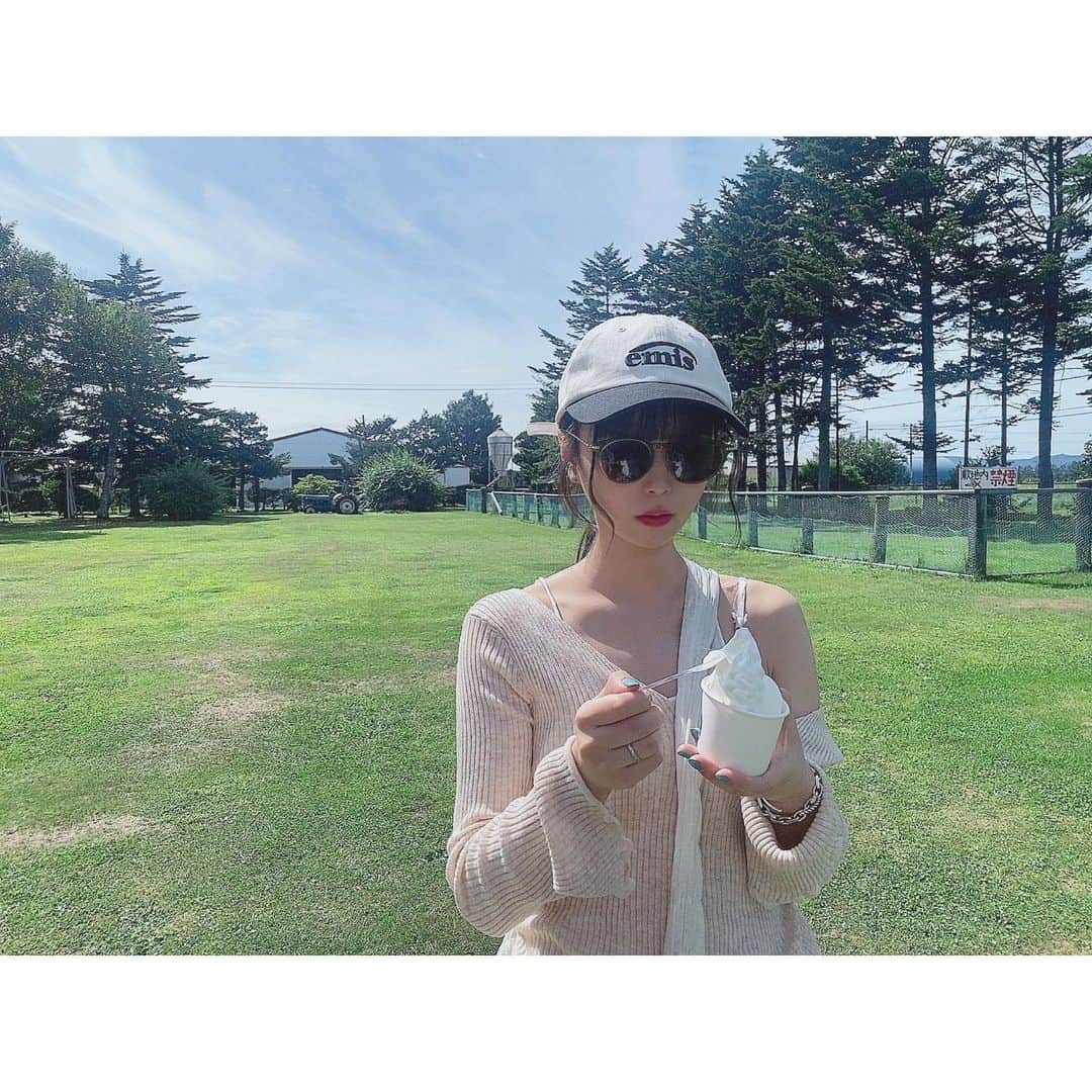 のインスタグラム：「北海道アイス美味しすぎて10回は食べた」