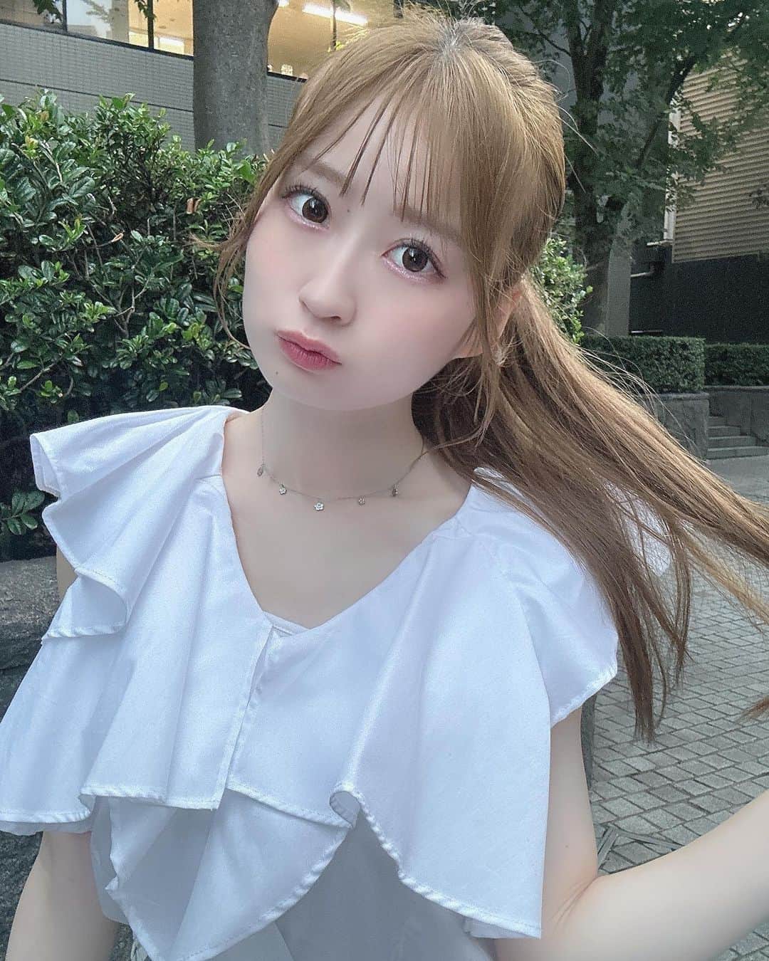 佐野心音のインスタグラム：「ポニーテール💛」