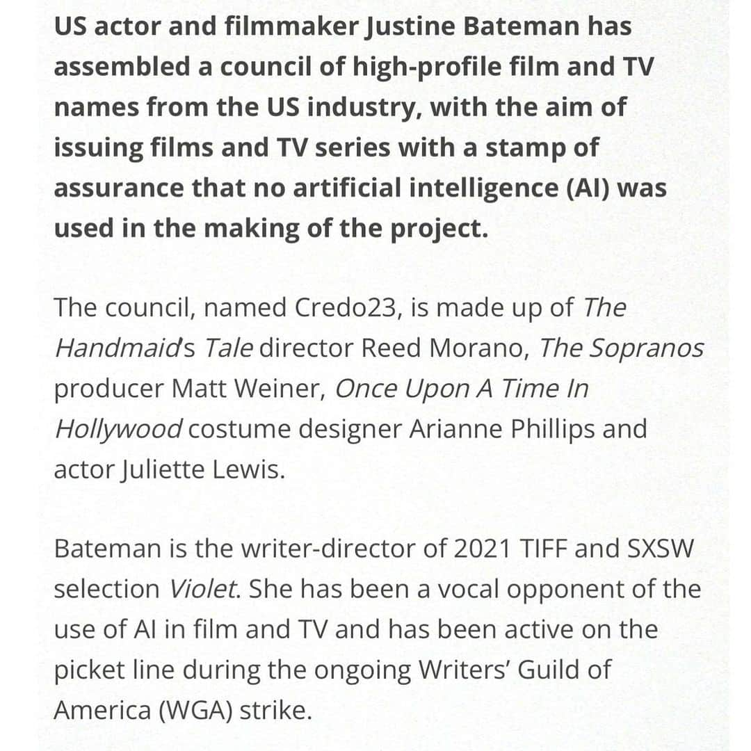 リード・モラノさんのインスタグラム写真 - (リード・モラノInstagram)「we will not go quietly.  I am honored to be a part of this essential preservation of our art and our livelihoods.  I’ll follow you anywhere @_justinebateman_  LETS DO THIS.  Council members: @_justinebateman_ @reedmorano @ariannephillips #mattweiner & #juliettelewis  #credo23 in the news #AIfreefilm #AIFREEART WWW.credo23.com Link in bio」8月16日 22時27分 - reedmorano