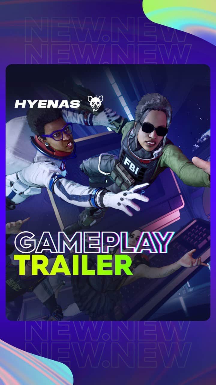 のインスタグラム：「We heard you wanted some gameplay… 👀  Welcome to HYENAS, our hero-based, zero-G heist action shooter! #JoinThePack and steal the Merch in our Closed Beta, kicking off August 31st」