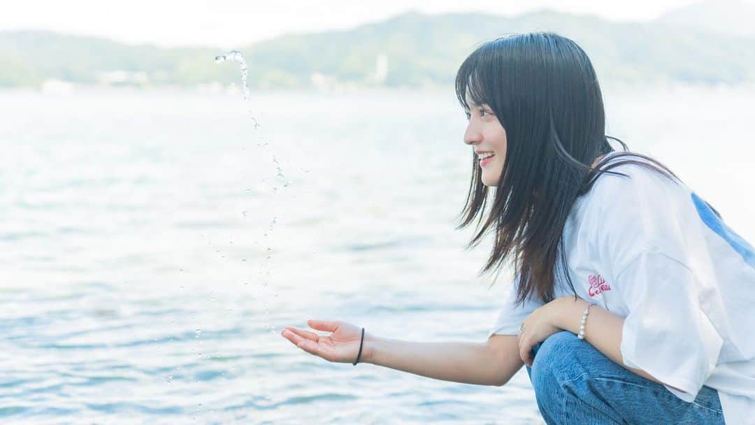 のインスタグラム：「. 水飛沫が綺麗に映ってる✨  リフレッシュした一日」