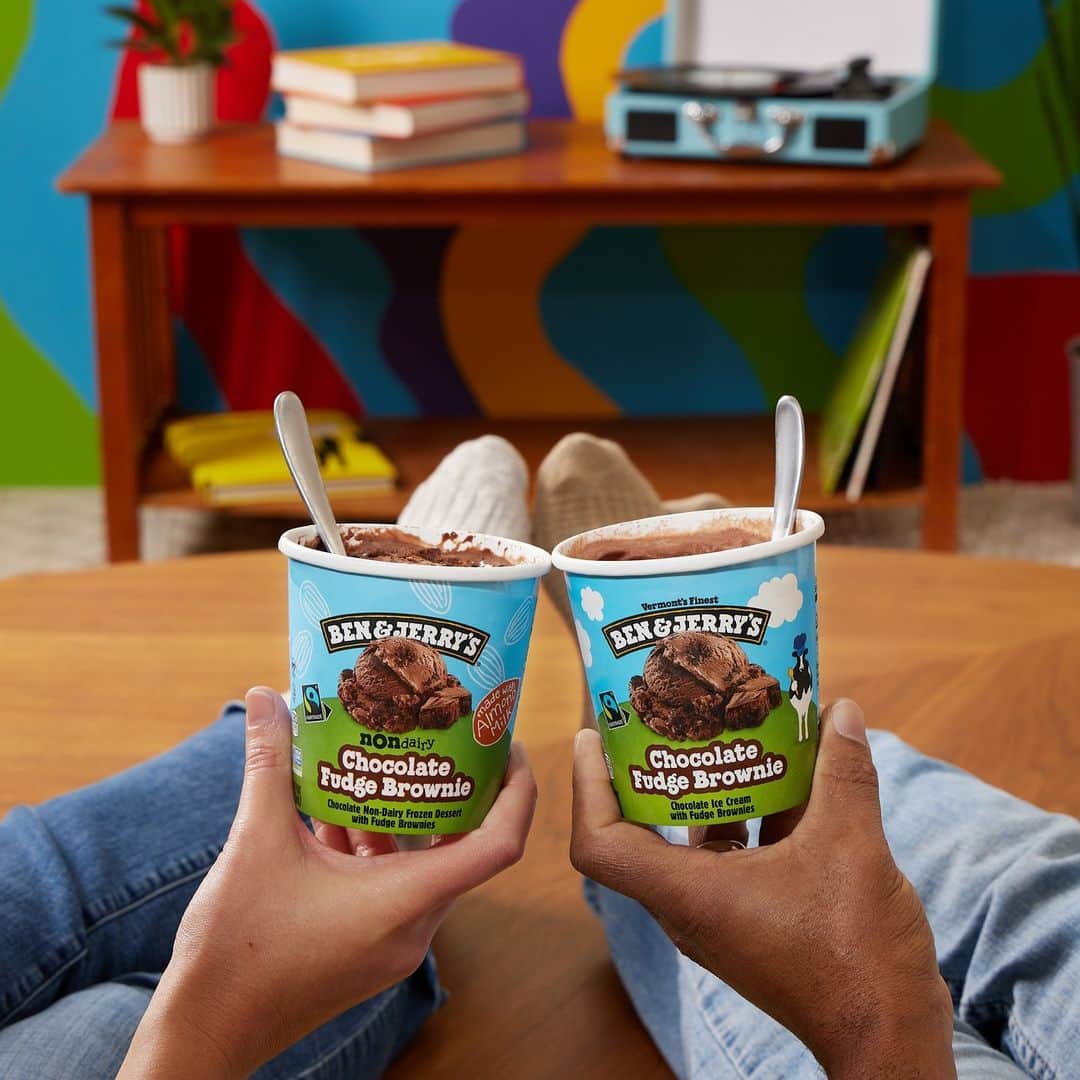 Ben & Jerry'sのインスタグラム：「"We don't hire people to bake brownies; we bake brownies to hire people." These brownies have a sweet story to tell, and it all starts at @greystonbakery, a certified B-corp in Yonkers, NY that supports its community by eliminating barriers to employment with their open hiring policy. That means no background checks, no pre-screening, just sweet jobs for folks who need a second chance. Learn more about Greyston Bakery at the link in our bio!」