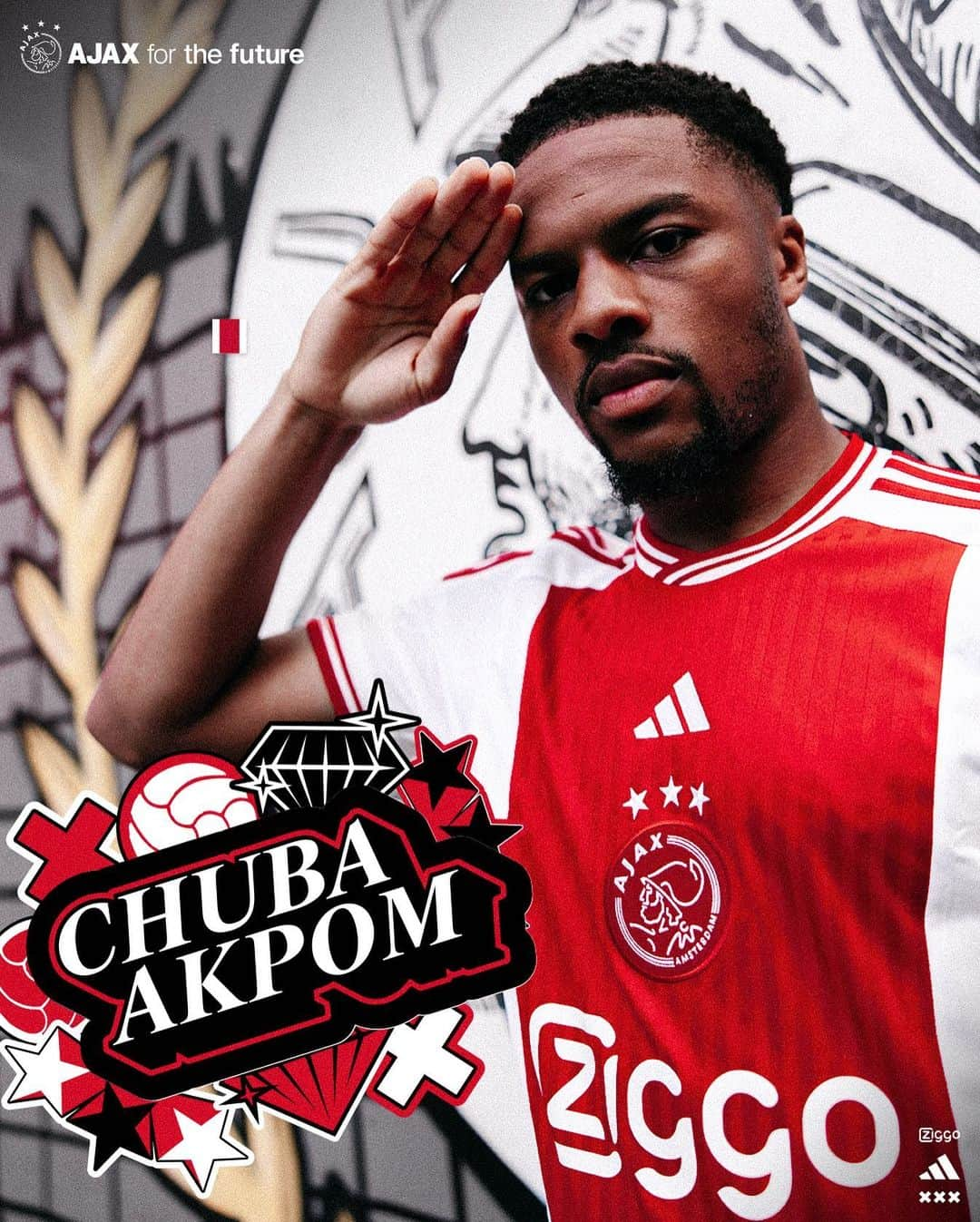 チュバ・アクポムのインスタグラム：「Chuba Akpom salutes you! 🫡」