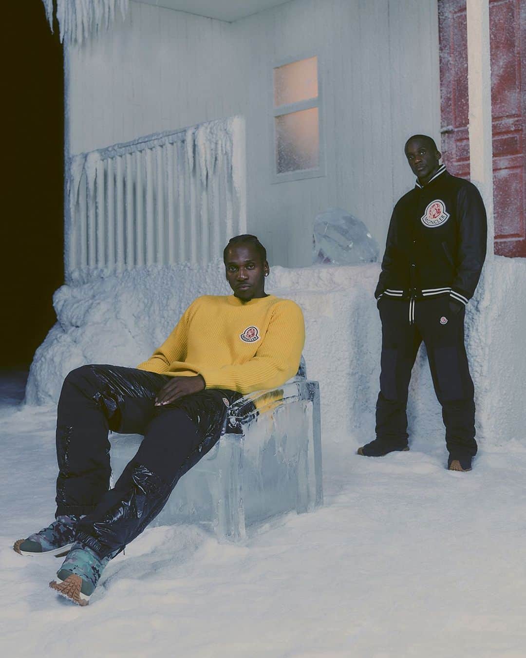 モンクレールのインスタグラム：「Moncler celebrates 20 years of @pharrell’s Billionaire Boys Club with a capsule collection embodied by iconic rap duo Clipse.  Explore Moncler x Billionaire Boys Club now on moncler.com  @bbcicecream  #MonclerBillionaireBoysClub」
