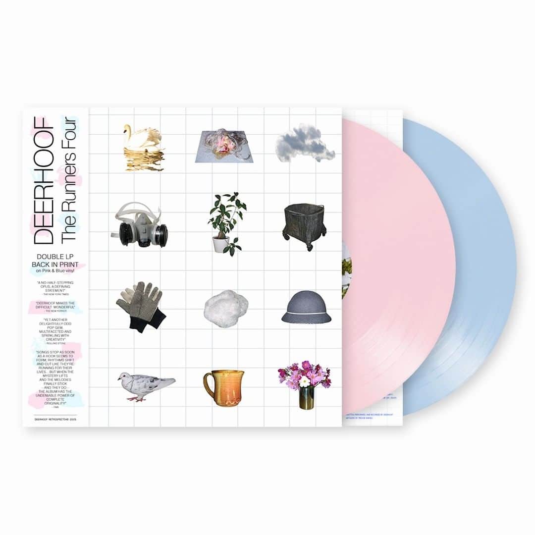 ディアフーフのインスタグラム：「freshly recommitted to vinyl discs. https://www.joyfulnoiserecordings.com/products/the-runners-four」