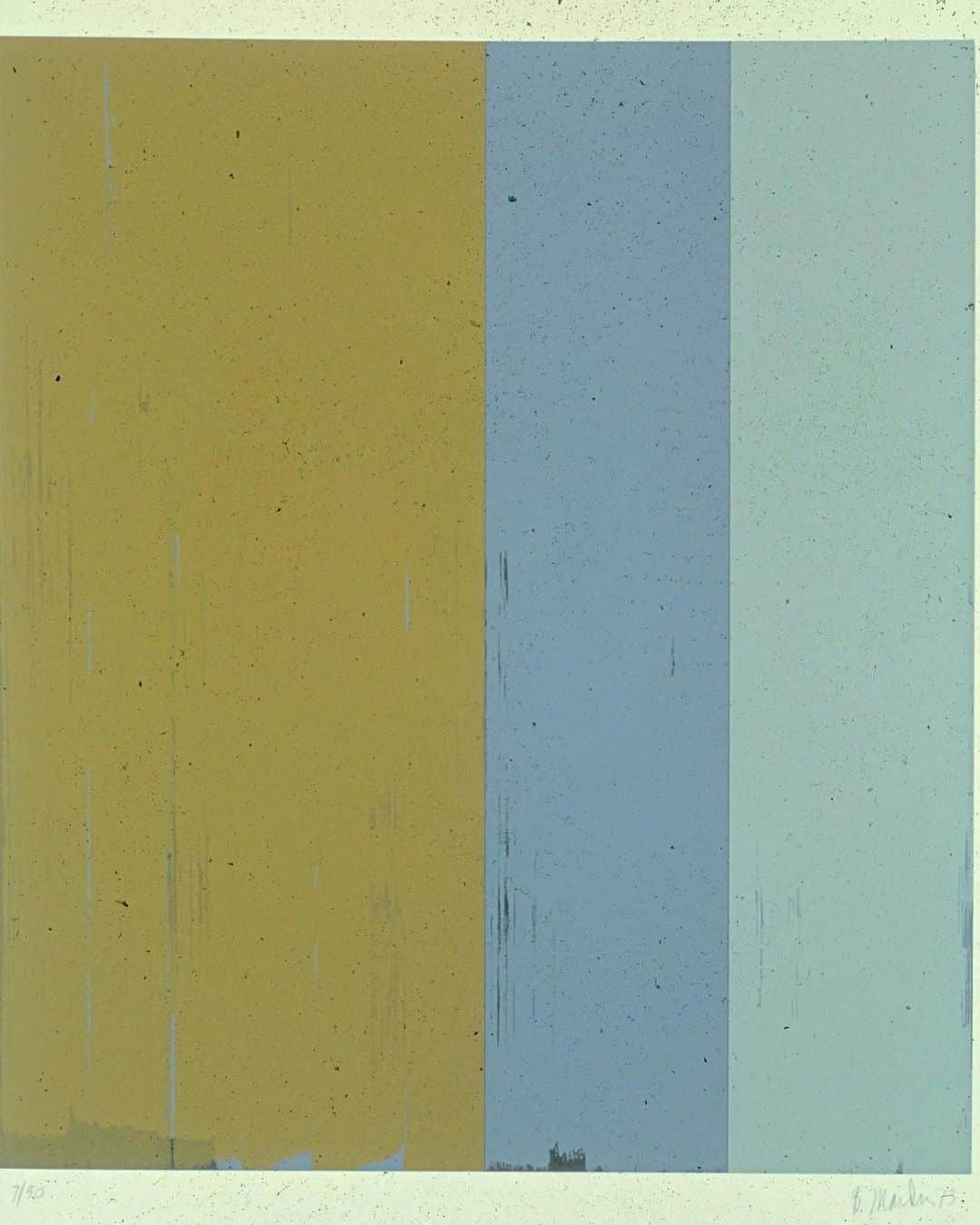 ニュー・ミュージアム・オブ・コンテンポラリー・アートさんのインスタグラム写真 - (ニュー・ミュージアム・オブ・コンテンポラリー・アートInstagram)「The New Museum is saddened by the passing of Brice Marden. Over more than four decades of painting, Marden's meticulous and deliberate abstract works emerged as a defiant study of the tensions between complexity and simplicity. Marden's work "Untitled" (1973) was displayed at the New Museum in 1979 as part of "The 1970s: New American Painting." His work was also included in the 1983 exhibition, "Language, Drama, Source and Vision," a group show inaugurating our 583 Broadway location. Marden's ability to explore the range of abstract and nonobjective modes of painting will be forever honored by all of us at the Museum.   - Brice Marden, 1975. Photo: Chris Kraemer Untitled, 1973. Courtesy the New Museum: "The 1970's: New American Painting," 1979-1981.」8月17日 1時17分 - newmuseum