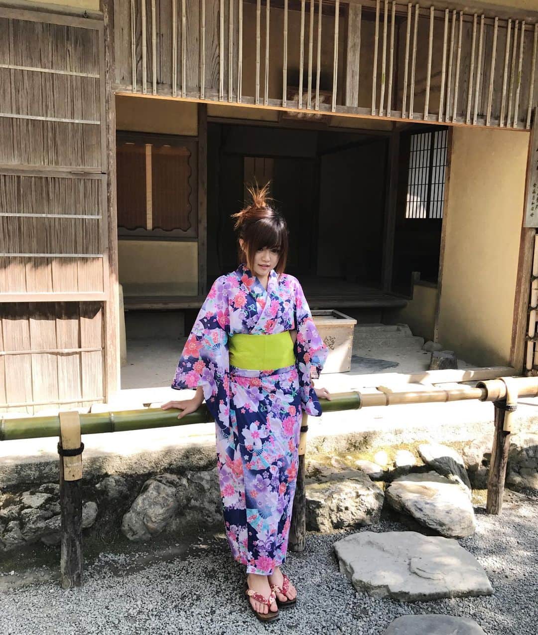 堀ジーンのインスタグラム：「浴衣の着こなしどうでスカ？❤️You like my Yukata style? Te gusta?」