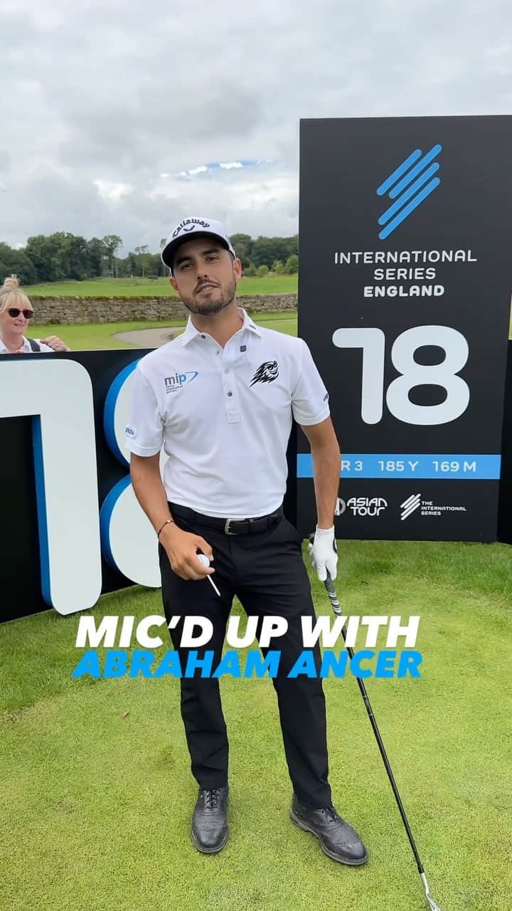 エイブラハム・アンサーのインスタグラム：「Mic’d Up With Abraham Ancer 🎤  #InternationalSeries」