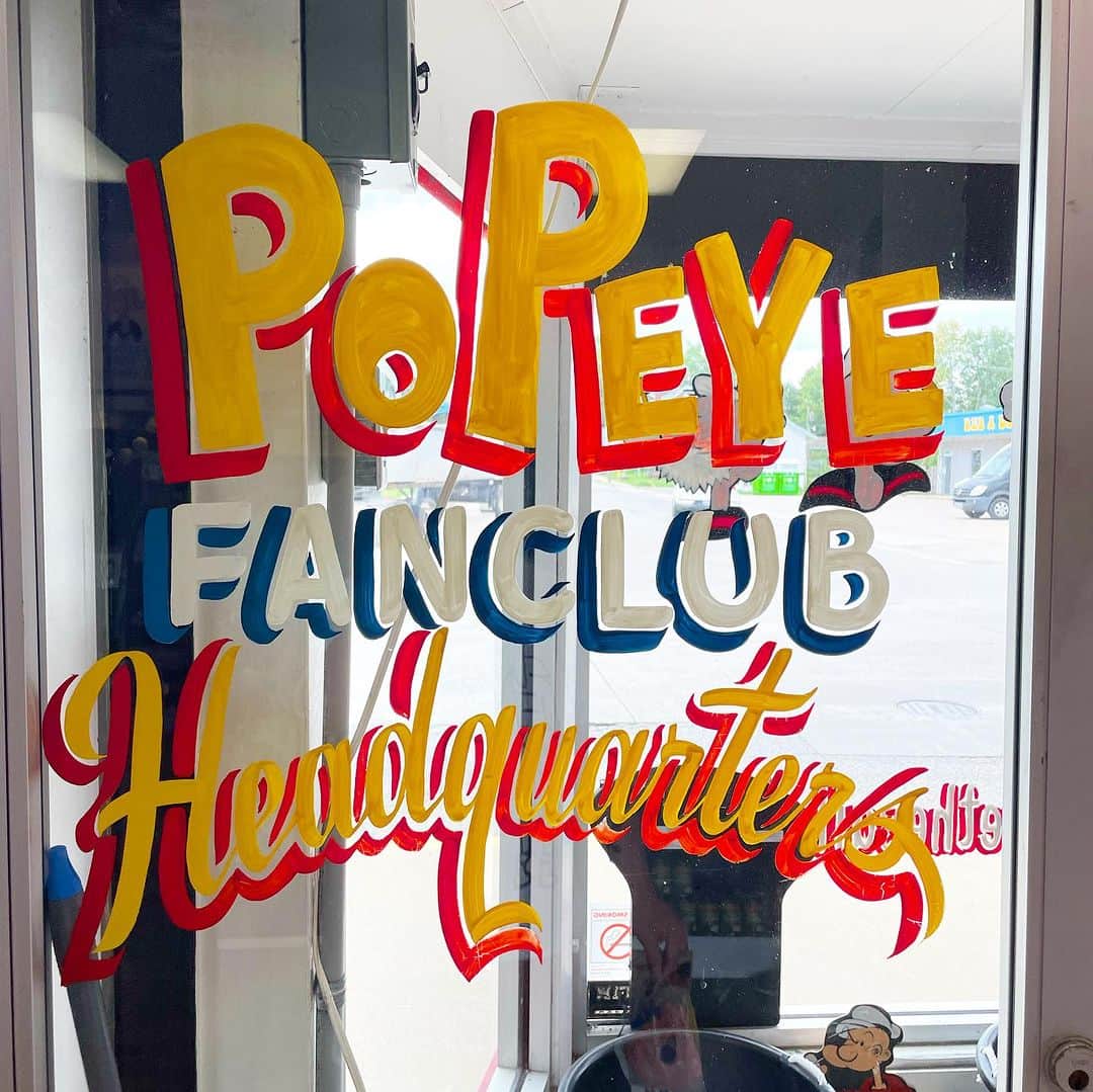 Jason G. Sturgillのインスタグラム：「I wish @instagram allowed more than 10 images per carousel. On Monday I drove down from Edwardsville, Illinois to Chester, Illinois to see the hometown of the creator of Popeye, E.C. Segar.   Unfortunately I didn’t look at the website very closely and the Museum is closed on Monday. After peering in the window I knew I couldn’t go back to Portland without visiting so I made the 1.5 hour drive back the following day, and it was worth it.」