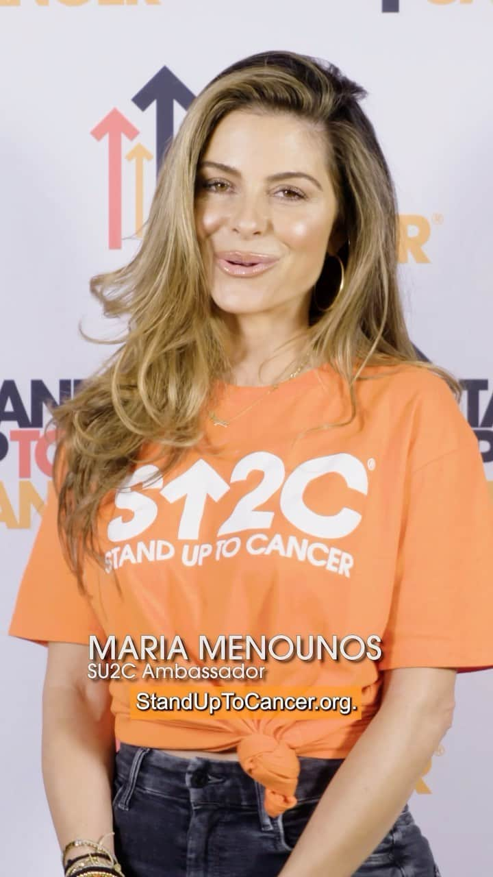 マリア・メノウノスのインスタグラム：「I am proud to be a long-time supporter of @su2c . It’s incredible to see the progress in innovative cancer research that has been made. Join us and tune in to #StandUpToCancer’s telecast fundraising event on 8/19 at 8pm ET/PT and 7pm CT so we can continue to save more lives from cancer! Learn more at StandUpToCancer.org.」