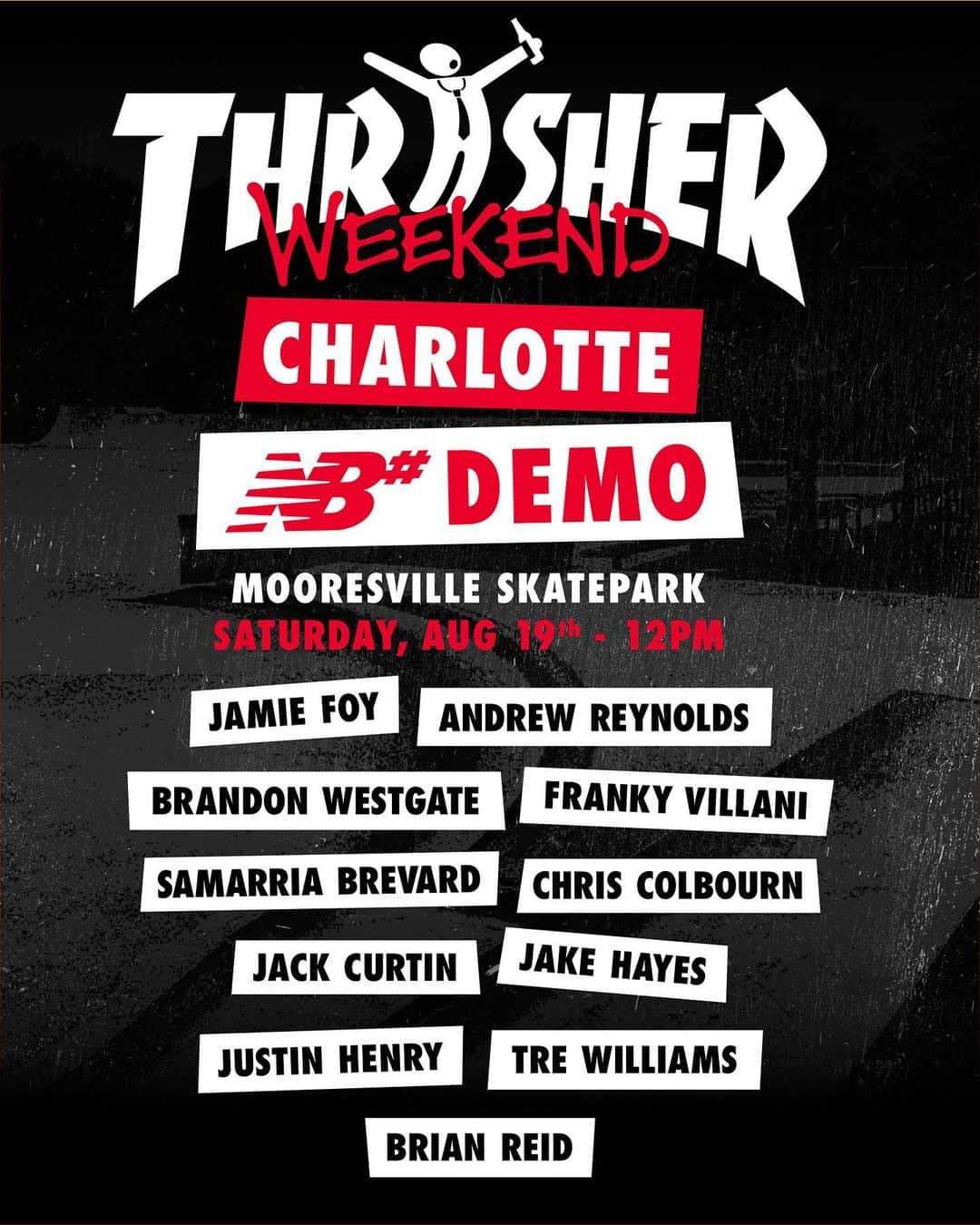 ジェイミー・フォイさんのインスタグラム写真 - (ジェイミー・フォイInstagram)「CHARLOTTE NC DEMO THIS WEEKEND! Heading to NC this weekend with @nbnumeric and @thrashermag Come hang out with us and pull up to @blacksheepskateshop !!」8月17日 1時40分 - jamie_foy