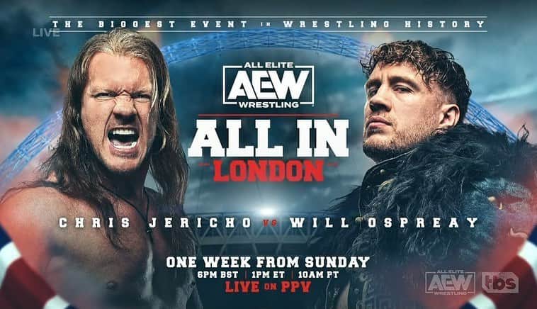 ウィル・オスプレイのインスタグラム：「All Init Bruv!  Wembley Stadium   OG GOAT Vs Billy GOAT」