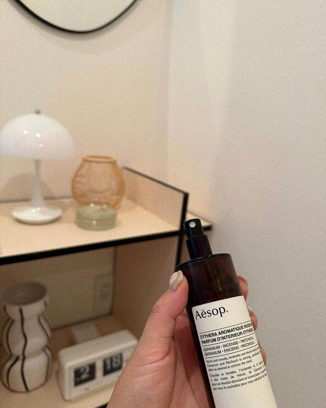 瀬戸サオリのインスタグラム：「〜Aesop〜 大好きルームスプレー☁️」