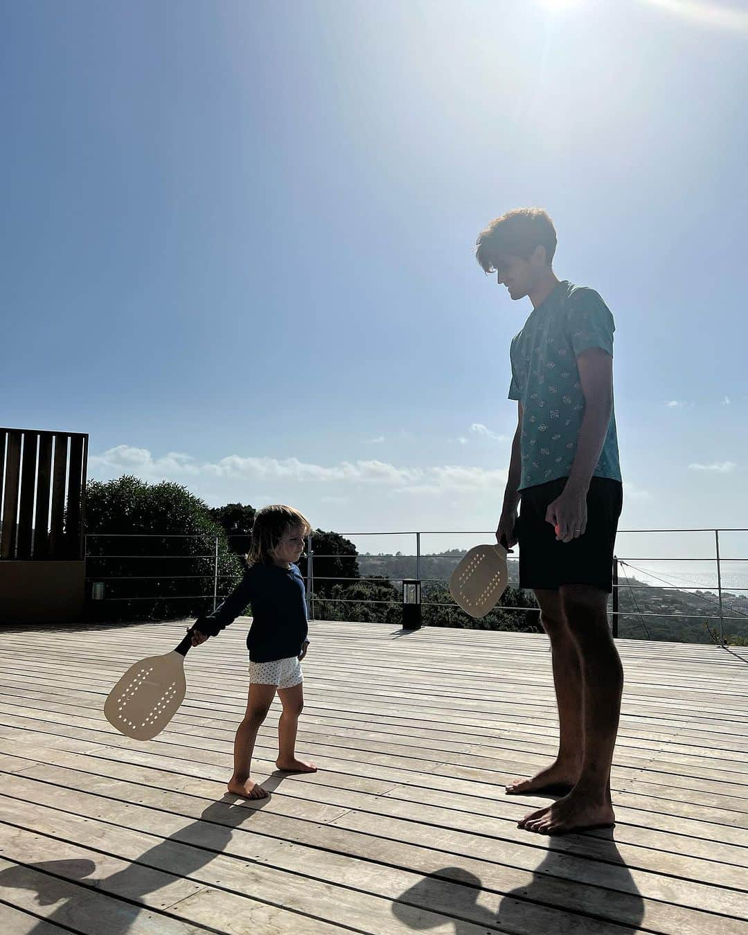 ピエール＝ユーグ・エルベールのインスタグラム：「Quelques jours de rêve en Corse à pouponner et profiter du beau temps avec la famille avant de m’envoler pour New york et l’US Open demain 🛫🗽」