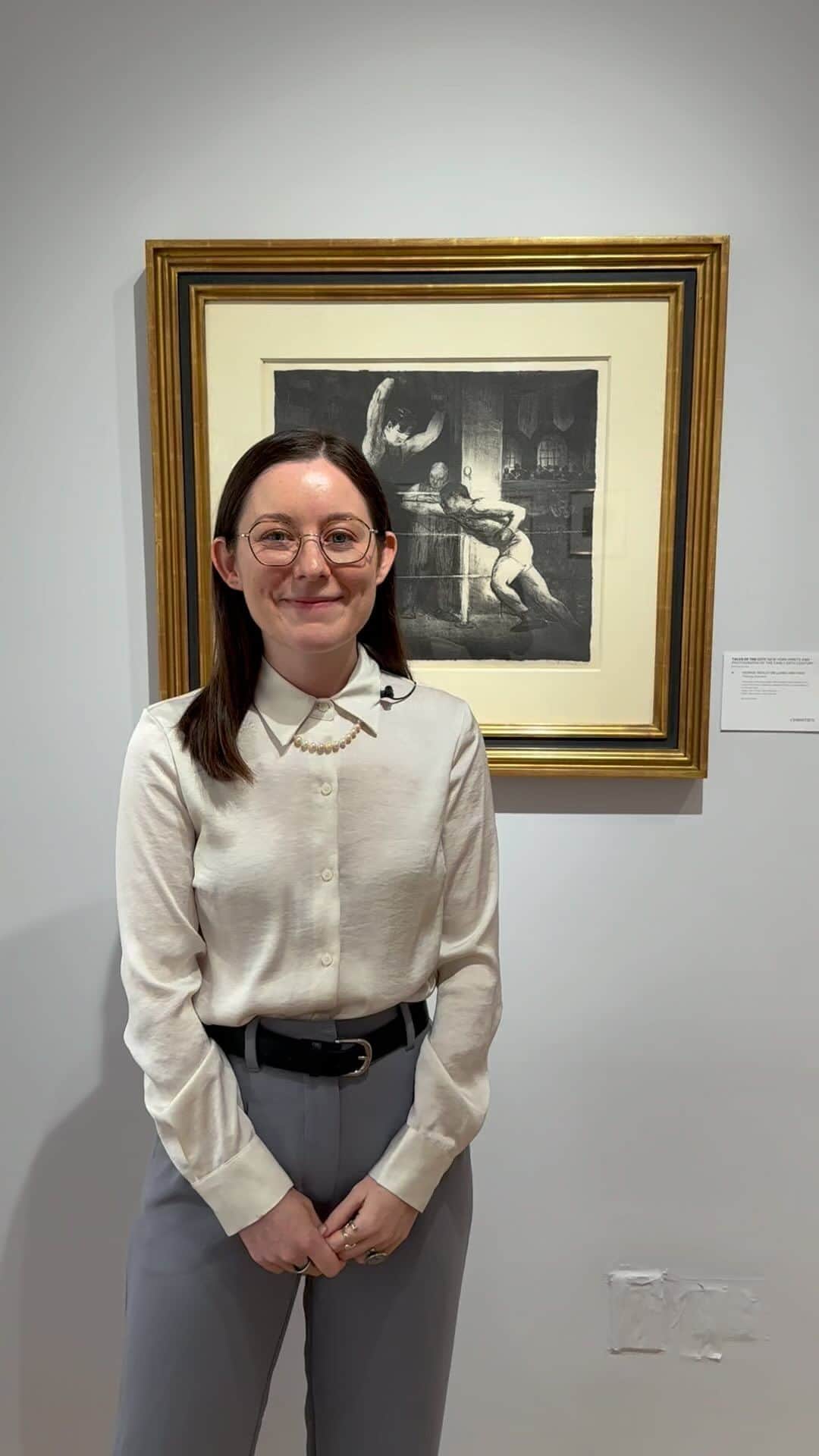 クリスティーズのインスタグラム：「Last chance to bid on Tales of the City: New York Prints and Photographs of the Early 20th Century!   The 1917 lithograph ‘A Stag at Sharkey’s’ is considered the most significant of the set, featuring boxers entangled in combat at Sharkey’s, a private bar and athletic club across the street from Bellows’ apartment.   Bellows’ boxing depictions remain some of his most recognizable work, simultaneously celebrating and satirizing athleticism, masculinity, and American culture, and in a long legacy of printmakers used his graphic work as a vehicle for acute social critique. Ten of George Bellow’s iconic boxing lithographs are on view at our New York galleries — come visit us today!   Tales of the City: New York Prints and Photographs of the Early 20th Century | New York」