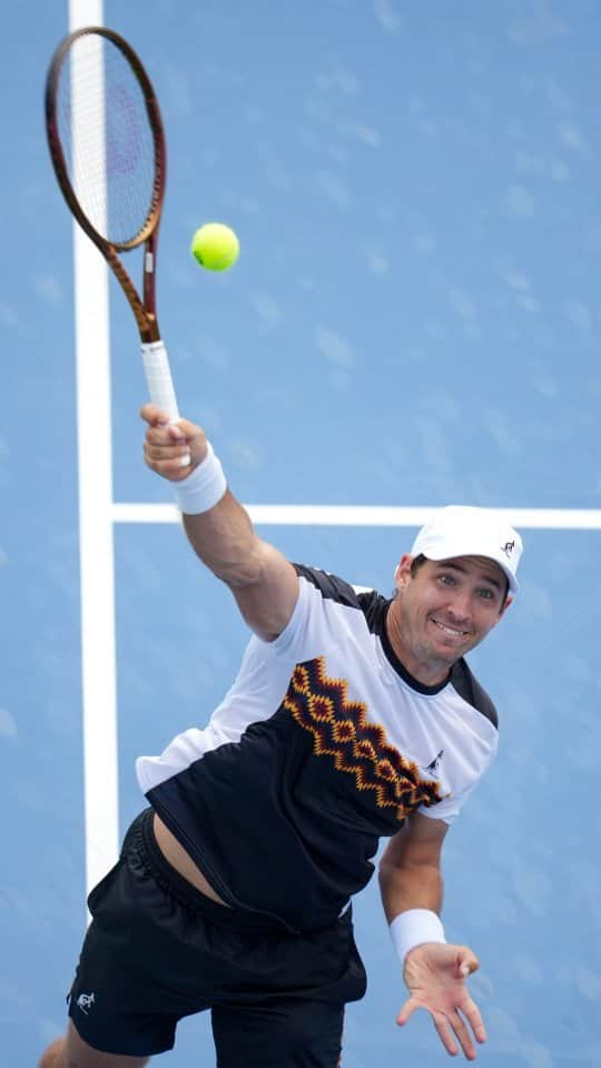 ドゥシャン・ラヨビッチのインスタグラム：「FOUR Top 10 victories in a row! 🔝  Qualifier @dutzee brought his A-Game to topple Toronto champion Sinner 6-4 7-6(4)  @cincytennis | #CincyTennis」