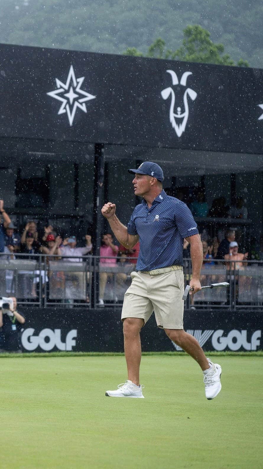 ブライソン・デチャムボーのインスタグラム：「Inside look into my final putt at Greenbrier to shoot 58 in the final round on Sunday. #58   #CrushersGC #LIVGolf #MicdUp」