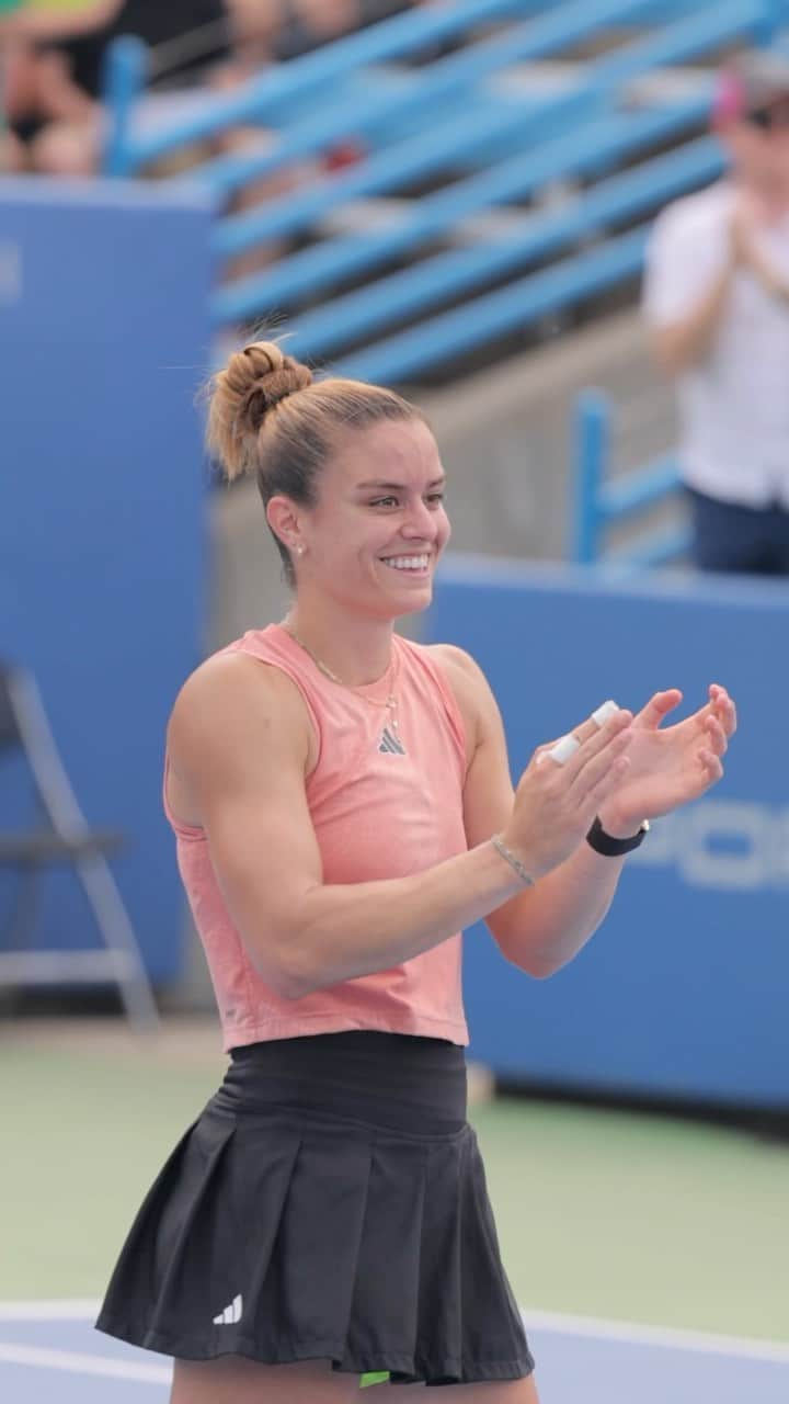 マリア・サッカリのインスタグラム：「👏 Oh my, Maria   #CincyTennis」