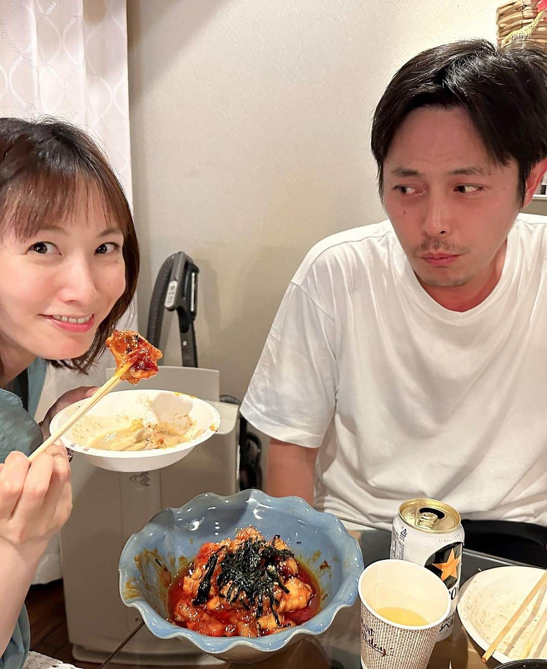 長澤奈央さんのインスタグラム写真 - (長澤奈央Instagram)「やーさんの作ってくれるヤンニョムチキンが食べたくて‥  仲間との時間でリフレッシュ出来ました。 息子は2人とゲームで盛り上がり、子供同士ではかくれんぼで盛り上がり、みんな楽しい時間でした。  #夏休みの過ごし方 #仲間との時間 #料理男子」8月17日 6時05分 - nagasawana_official