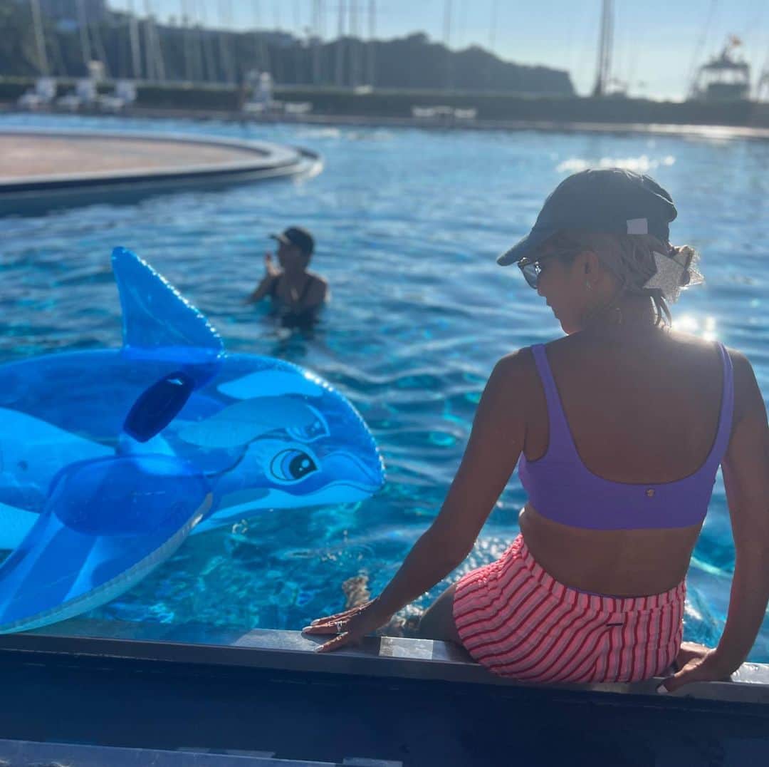 西山美希子のインスタグラム：「海辺の暮らし。夏休み2023。#西山家のなつやすみ」