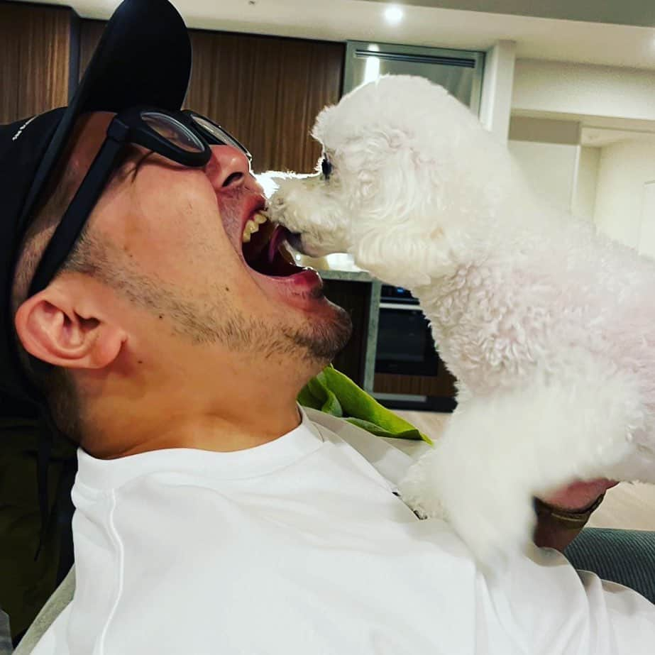 三浦崇宏さんのインスタグラム写真 - (三浦崇宏Instagram)「#dog #kiss #love #犬 #キス #ラブ #instagood  #インスタグラムといえばキスシーンと聞いて」8月17日 8時40分 - takahiro3ura