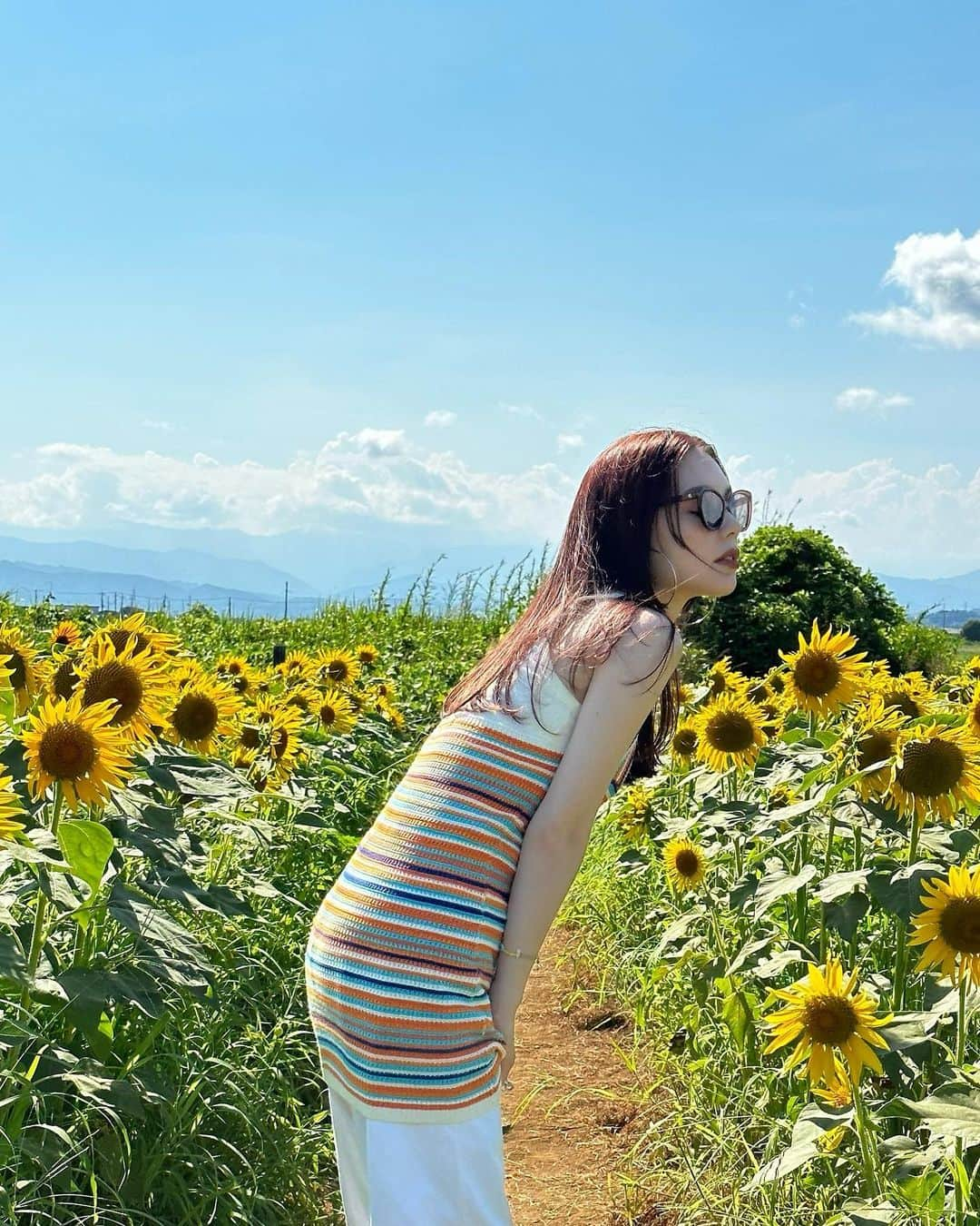 安田レイさんのインスタグラム写真 - (安田レイInstagram)「実はひまわり畑でした🌻🌻🌻  今年は夏を全身で感じてる！  去年の8月後半はコロナの記憶しかないな。。。  健康って素晴らしい〜  #sunflower #sunflowerfield #ひまわり　#ひまわり畑 #summervibes」8月17日 20時29分 - yasudarei