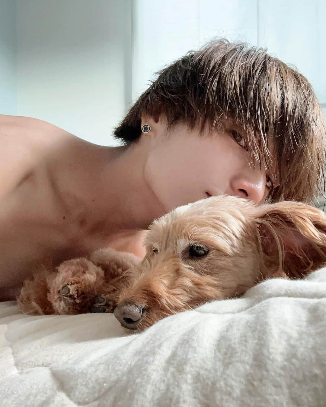 清野隆華のインスタグラム：「🐶🐾  . 最後どっか行かれました。。」