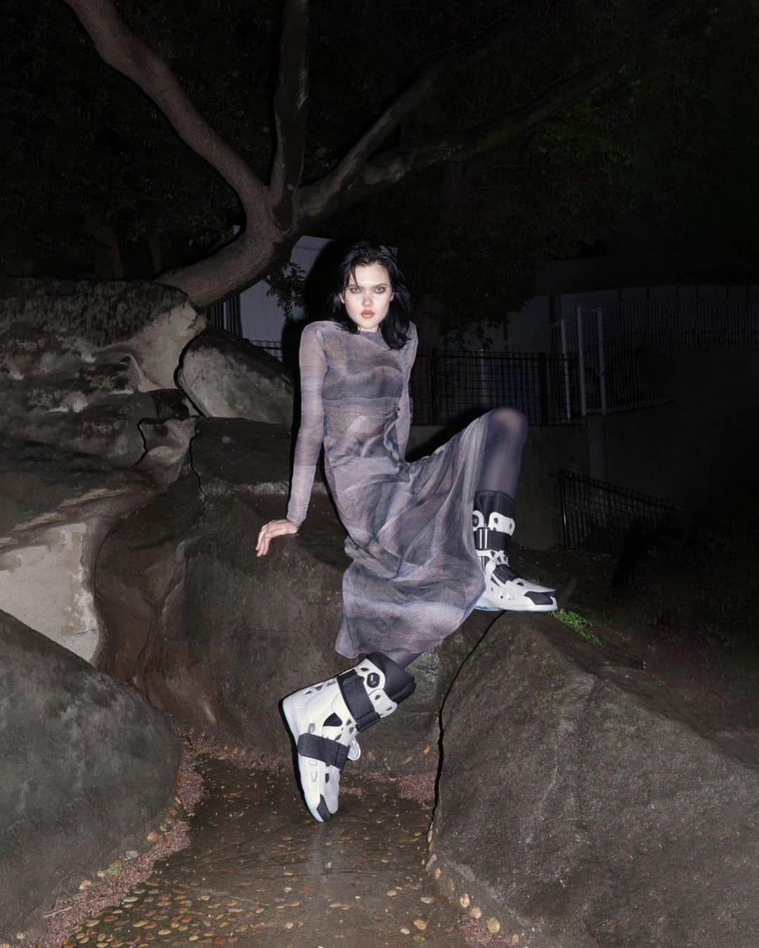 M.Y.O.Bのインスタグラム：「AW23 COLLECTION  “Mid night cowboy”  1st delivery  available in store  Photograph @kristinaau  Hair make up @torivomit  Dress collaboration wit @shopscent」
